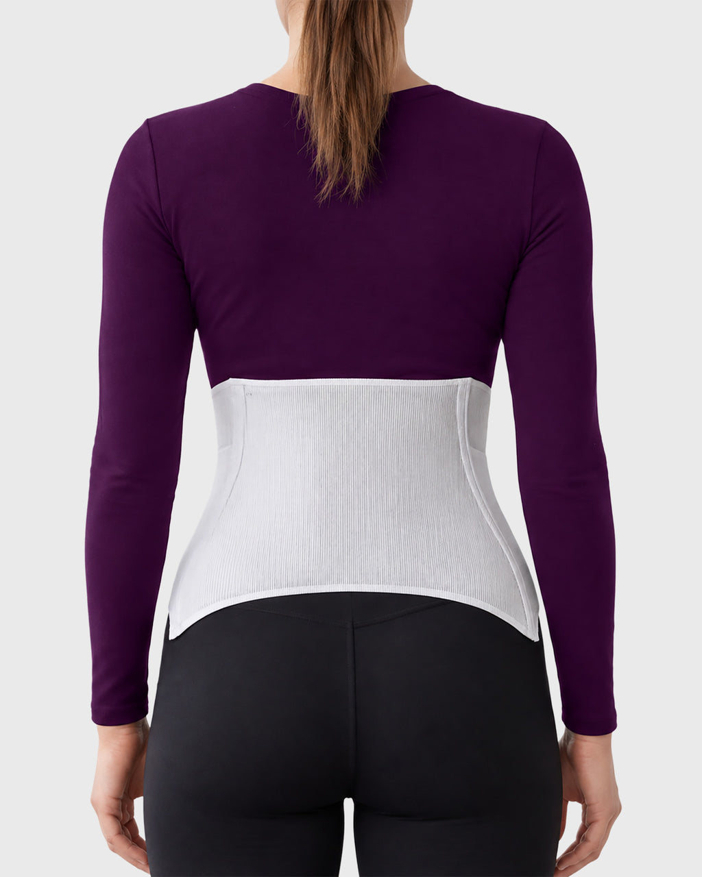 Contoured Abdominal Binder post-surgical compression support garment rear view