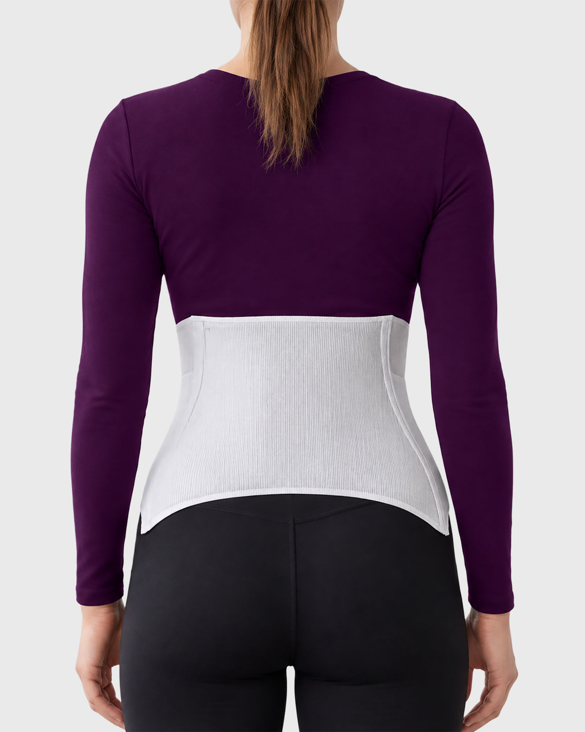 Contoured Abdominal Binder post-surgical compression support garment rear view