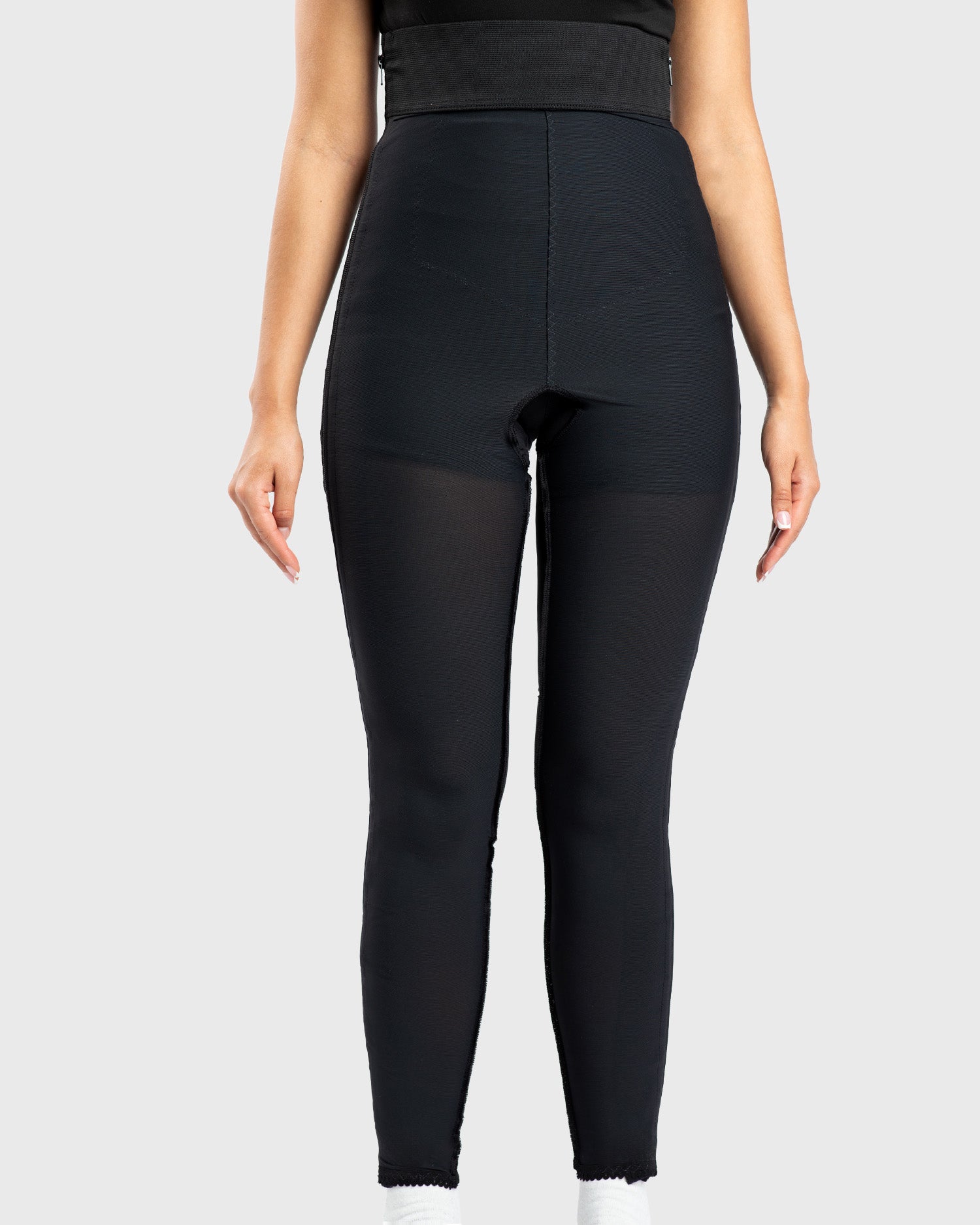 High Waist Compression Girdle Ankle Length - Hook and Eye with