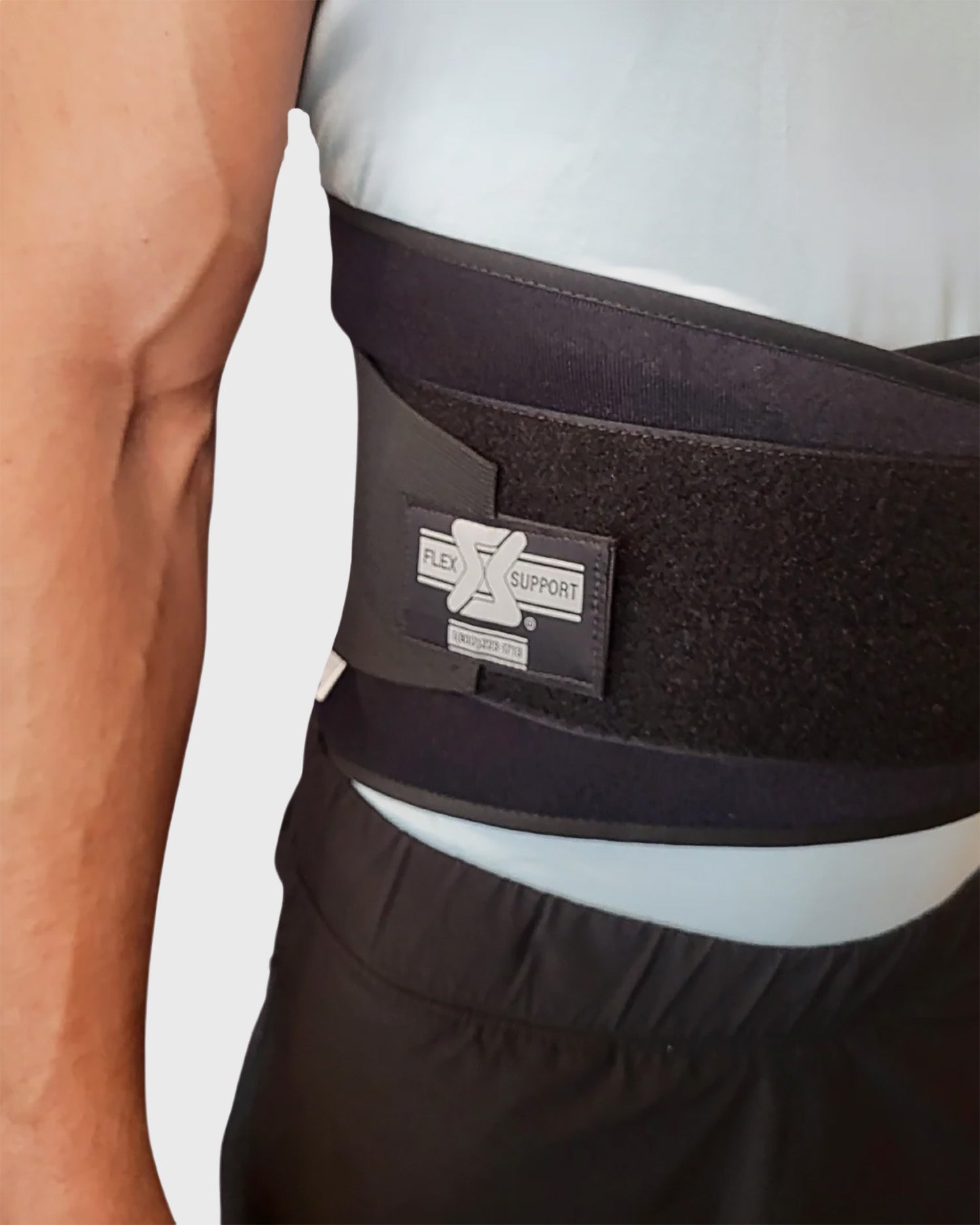 Industrial Back Support With Suspenders, Black (#3026)