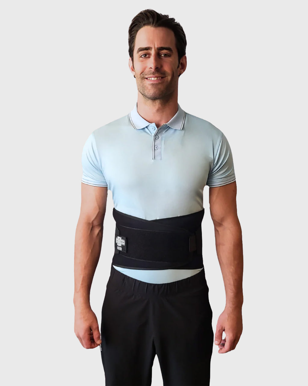 Industrial Back Support Without Suspenders, Black (#3025)