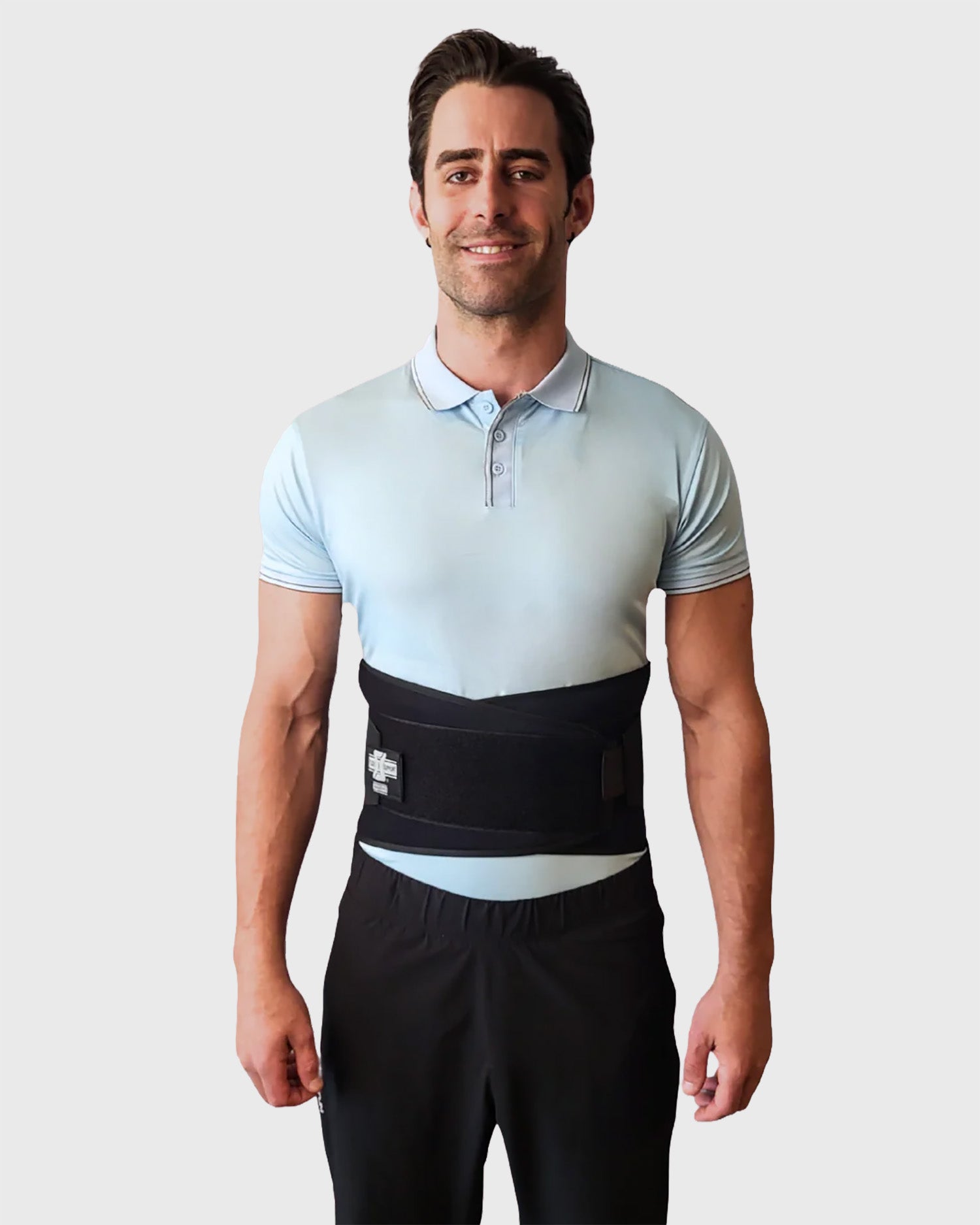 Industrial Back Support Without Suspenders, Black (#3025)