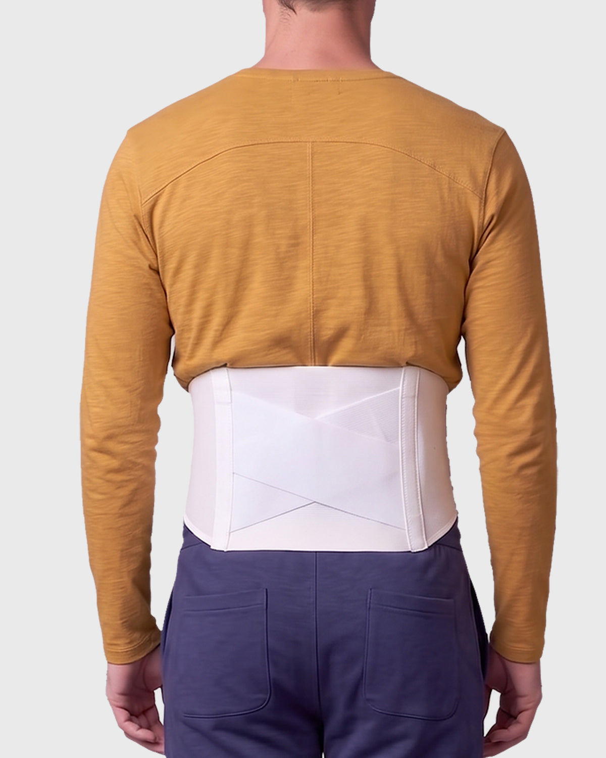 Rear view of Universal 9-inch CrissCross lumbar support 