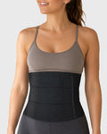 1.	Frank Stubbs Universal Abdominal Binder 9" Black - front view on gray background