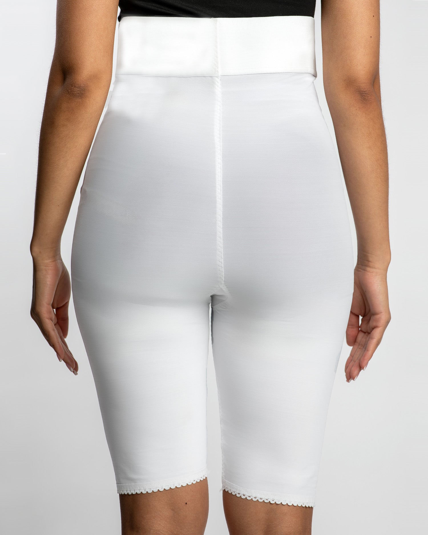 Compression Girdle Above Knee - 2nd Stage, White (#2076)