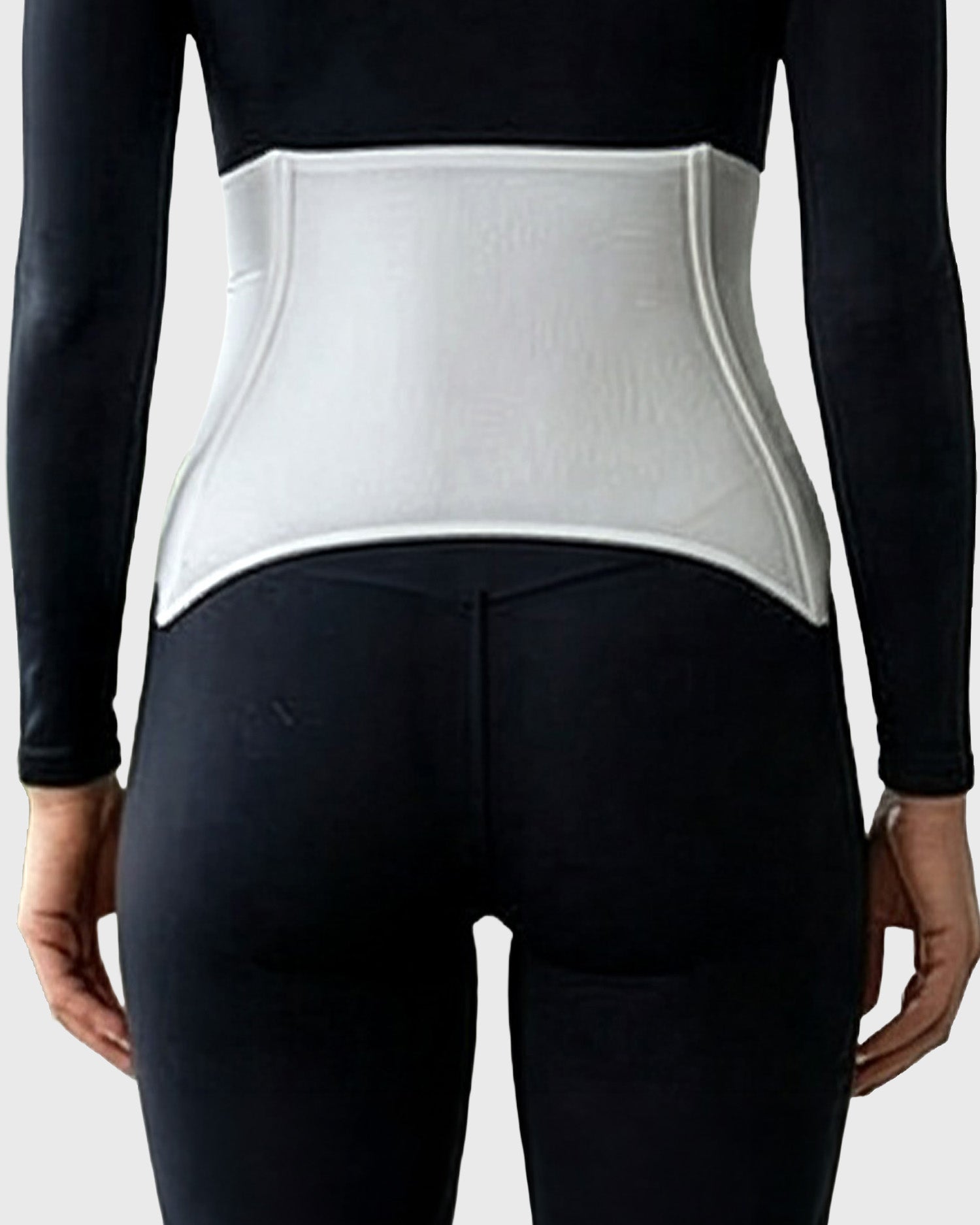 Contoured Abdominal Binder post-surgical compression support garment rear view