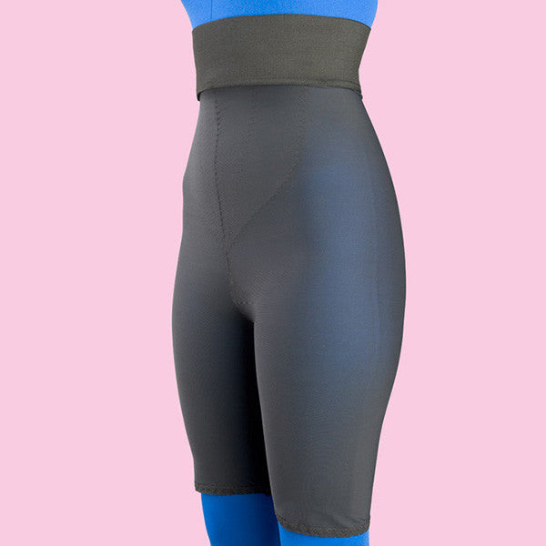 High Waist Compression Girdle Above Knee - 2nd Stage, Black (#2080) - Frank  Stubbs Company Inc.